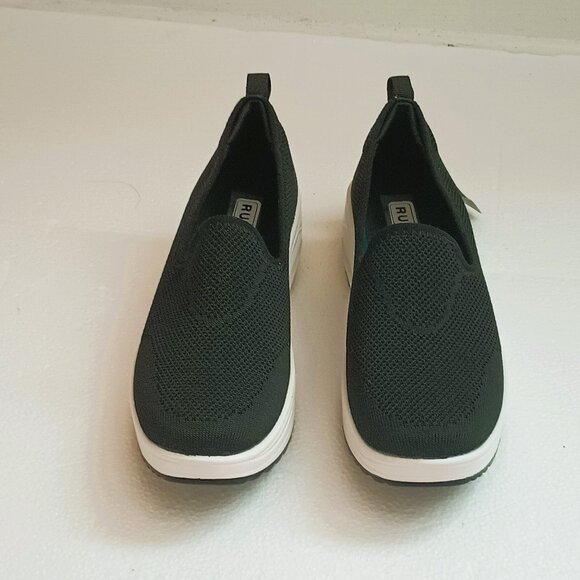 Ruideng Air Cushion Mesh Walking Shoes 7  Women's Black Platform Sneakers - Picture 3 of 14